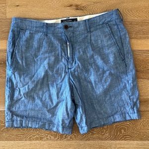 Abercrombie pleated linen preppy fit shorts 34